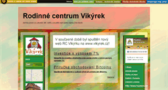 Desktop Screenshot of mcvikyrek.mistecko.cz
