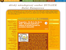 Tablet Screenshot of dunajek.mistecko.cz
