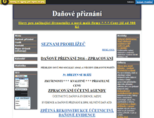 Tablet Screenshot of danovepriznani.mistecko.cz