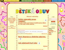 Tablet Screenshot of detskaobuv.mistecko.cz